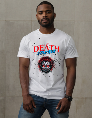 The Death Stalker Unisex Heavy Cotton Tee - Bold Horror-Inspired Design