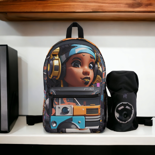 BeatStreet: The Dynamic Hip-Hop Music Bookbag for School, Travel, Music Enthusiasts, and Urban Trendsetters Bags Bigger Than Life One size  