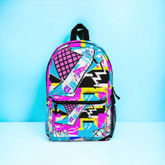 GraffitiScribe: The Edgy Canvas Graffiti Bookbag for School, Travel, Urban Art Lovers, and Trendsetters