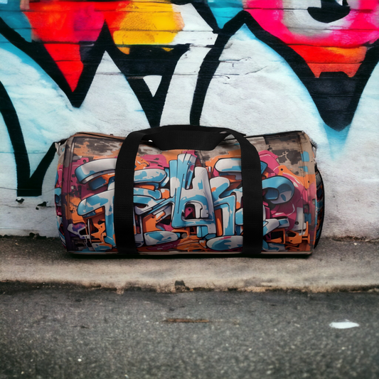 "Graffiti Fusion: The Customized, Versatile, and Stylish Duffle Bag for Your Ecommerce Success" Bags Bigger Than Life   