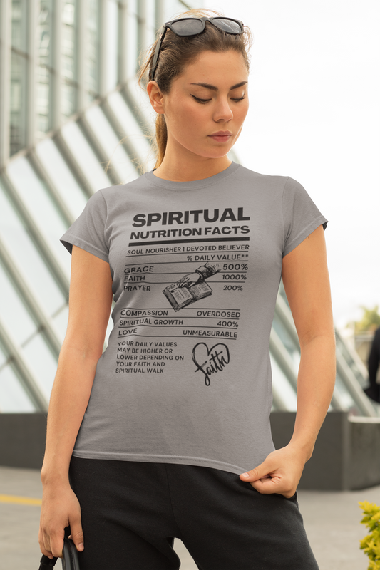 "SoulFuel: Spiritual Nutrition Unisex Tee" T-Shirt Bigger Than Life Athletic Heather S 