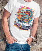 Graffiti Viper Drive: Luxury Urban Graphic T-Shirt T-Shirt in Aqua, comfortable. This T-Shirt variant showcases Graffiti Viper Drive: Luxury Urban Graphic T-Shirt - Aqua, perfect for any occasion.